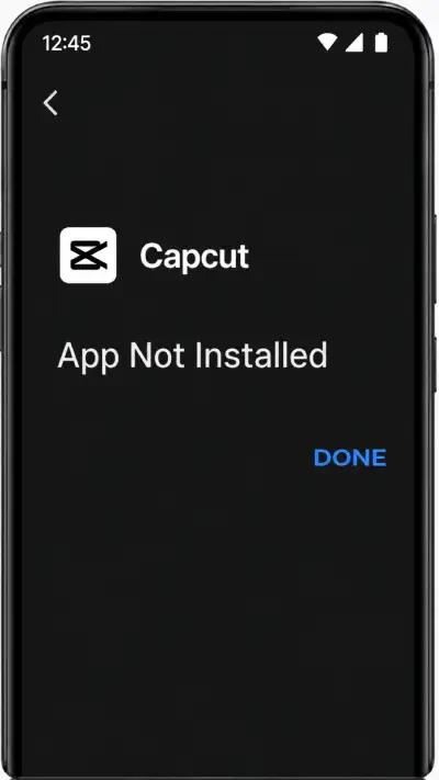 APP Won’t Install screen
