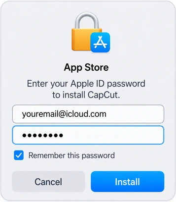 Mac App Store installation step 3