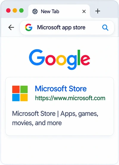 Microsoft Store installation step 1